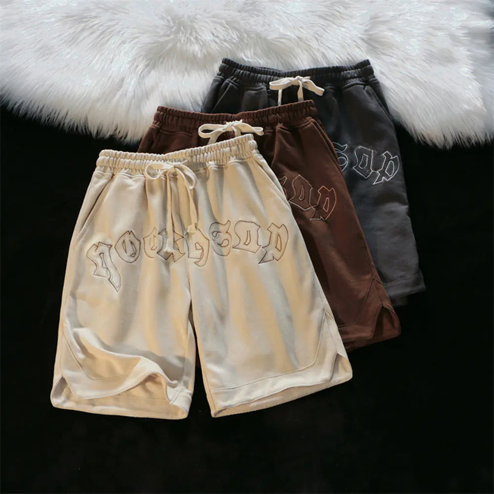 Retro Street Style Casual Shorts for Men