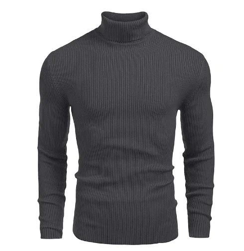 Men's High-Neck Sweater for Autumn and Winter