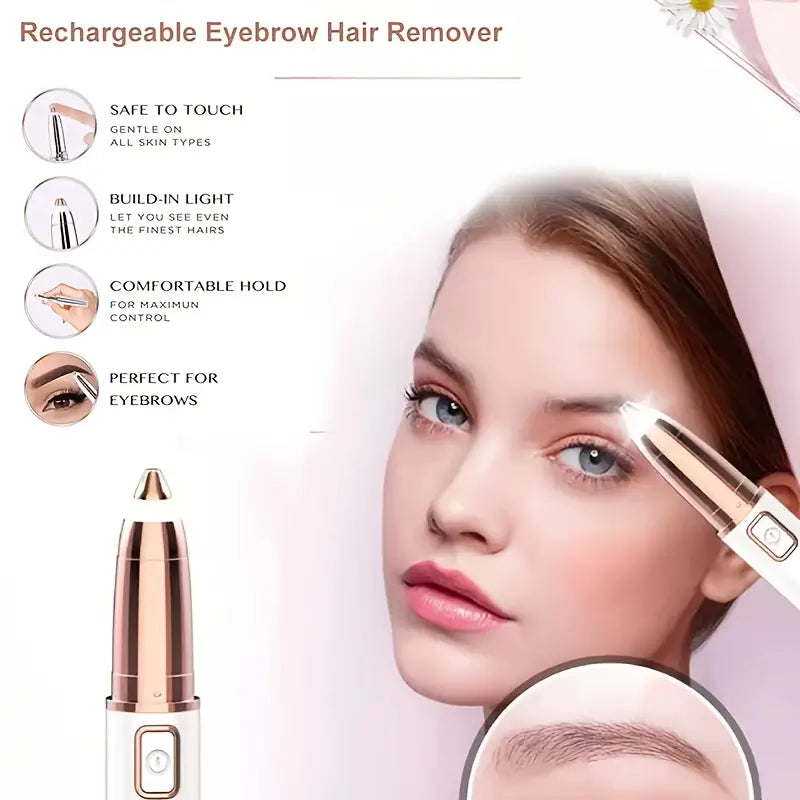 Rechargeable Painless Eyebrow Hair Remover Tool
