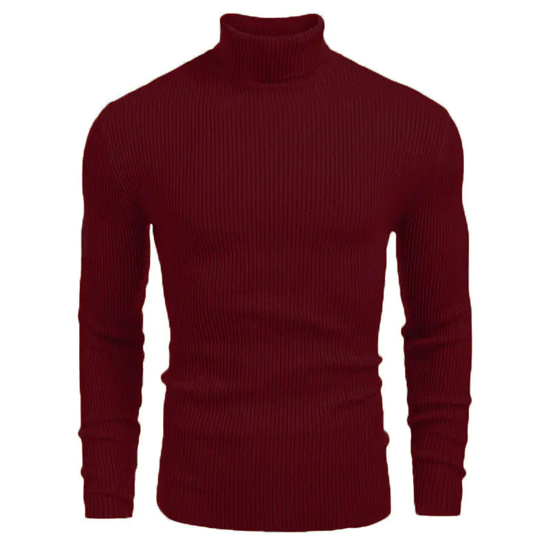 Men's High-Neck Sweater for Autumn and Winter