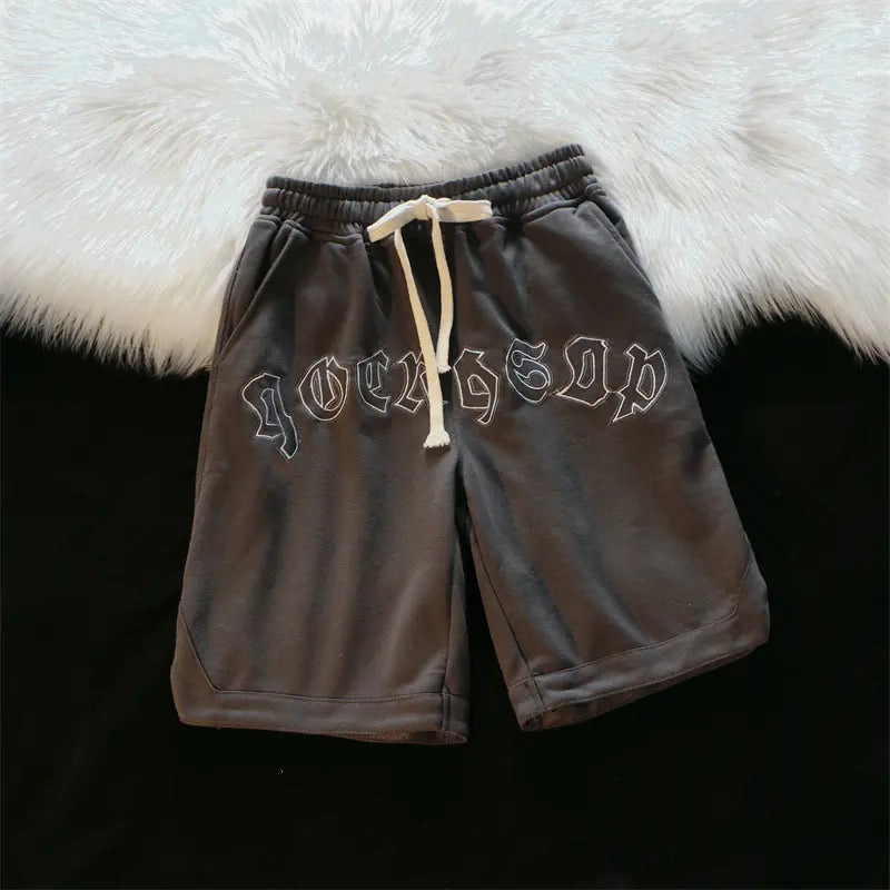 Retro Street Style Casual Shorts for Men