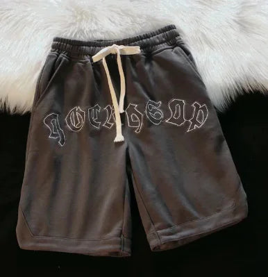 Retro Street Style Casual Shorts for Men