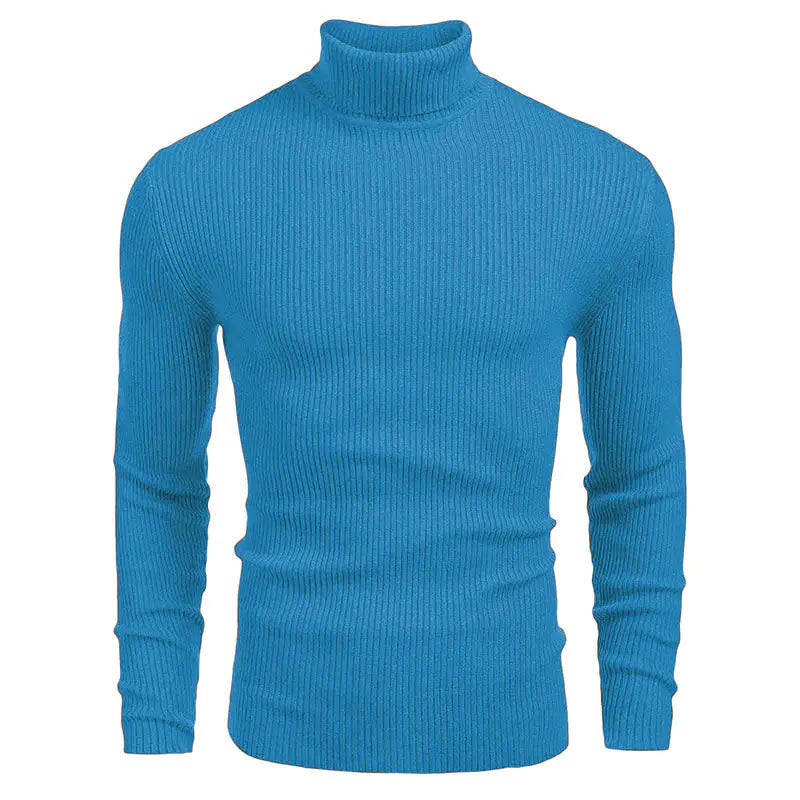 Men's High-Neck Sweater for Autumn and Winter