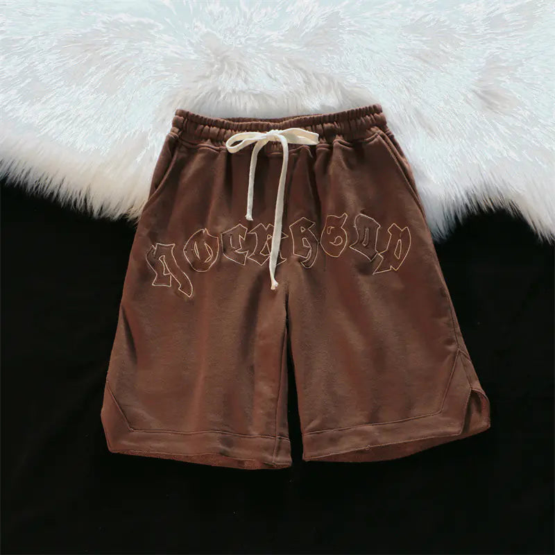 Retro Street Style Casual Shorts for Men